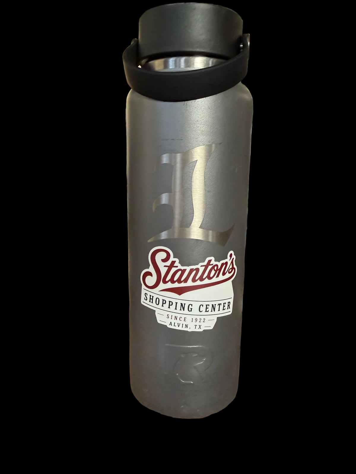Stanton's Shopping Center Since 1922 Alvin TX sticker on RTIC water bottle